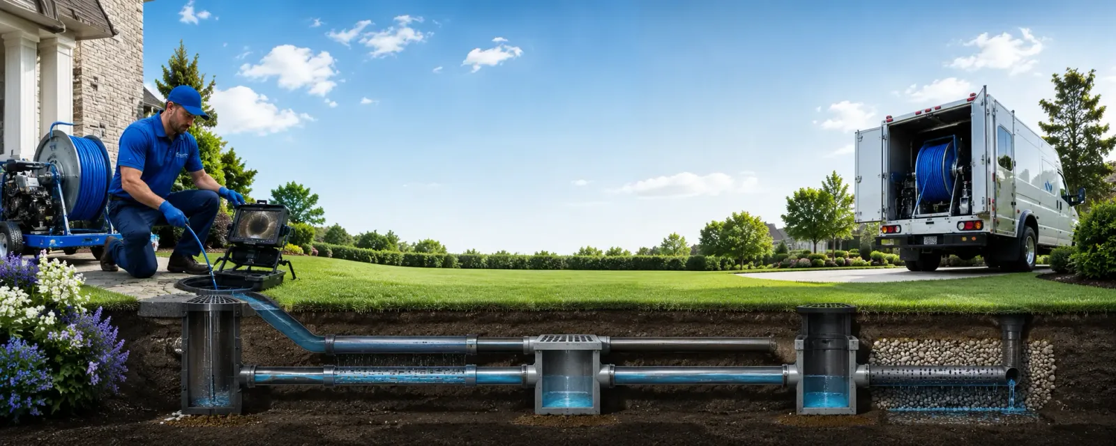 Outdoor drain cleaning information for Little Hocking, OH